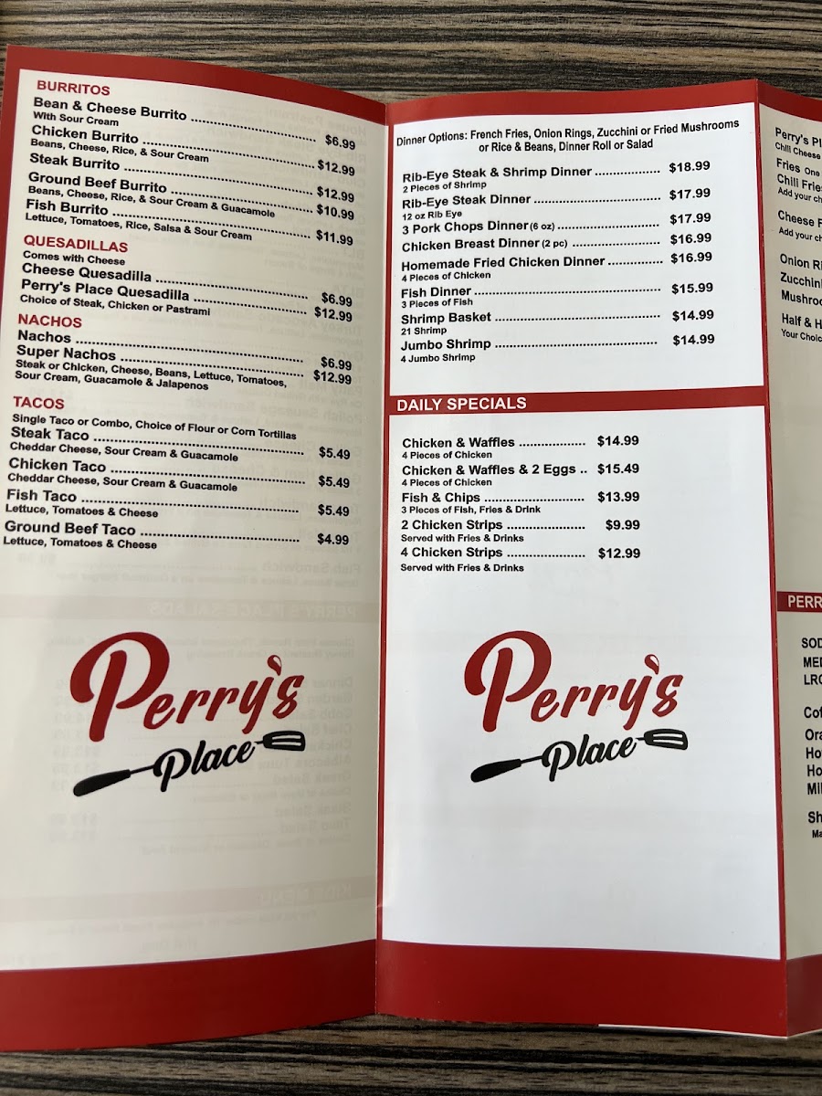 Perry's Place Menu - Image 2