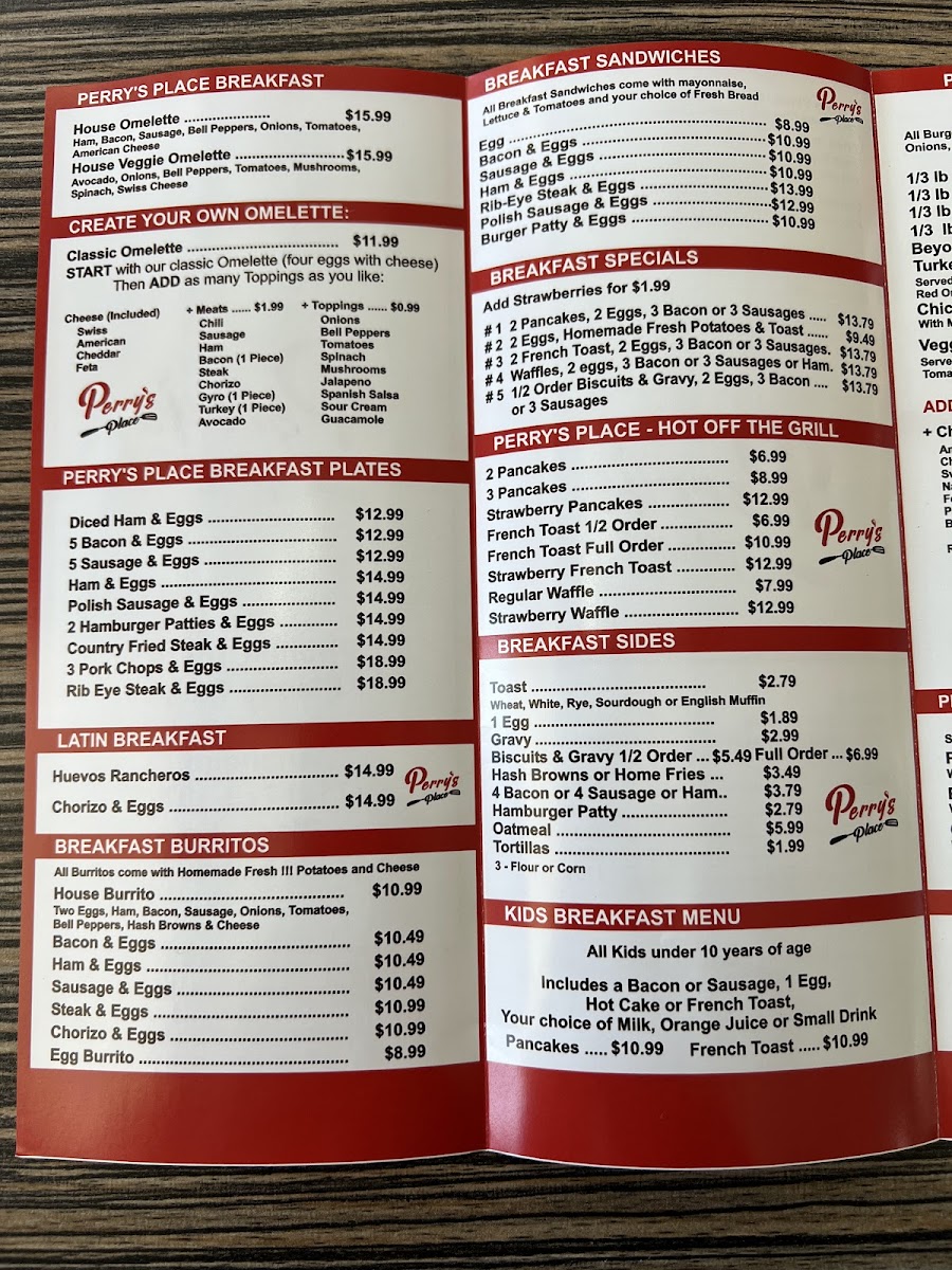 Perry's Place Menu - Image 3